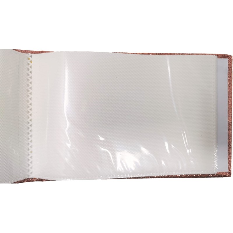 Glitter Rose Gold Glitter Photo Album - Holds 36 Photos