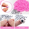 TOAOB 500pcs Pom Poms 1cm Craft Pom Poms Pink Fuzzy