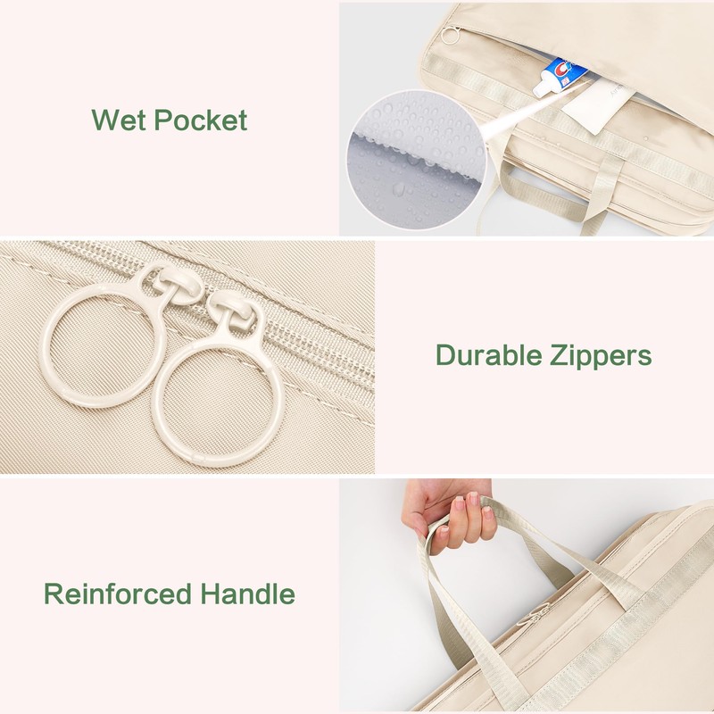SUNUP Hanging Packing Organizer for Travel, 5 in 1 Portable