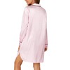 KIFOVEN Women's Silk Satin Striped Nightgown Button Down Collar V