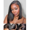 Julia Hair 12 Inch Yaki Straight Bob Wig 13x4 HD