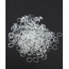 200 Pcs 0.5 Inch Clear Elastic Silicone Rubber Bands Strong