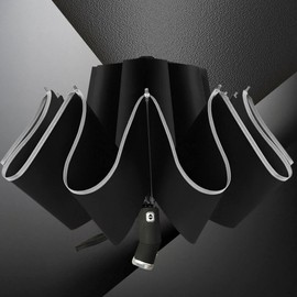 Automatic Inverted Umbrella Reverse Folding Umbrella With Turnable Light Auto Open and Close Compact Portable Umbrellas