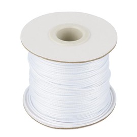 1 mm Waxed Cord for Jewelry Making Necklace String Wax Cord for Jewelry String Bracelet Cord 109 Yards/328 feet Waxed Cotton Cord for Jewelry Making(Whitek)