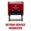 Return Service Requested Self Inking Rubber Stamp (Red Ink) -