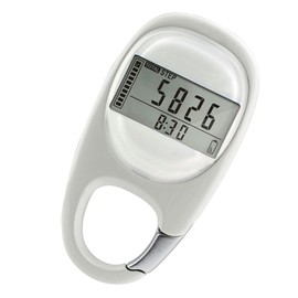 Totority Carabiner Type Pedometer Portable Running Step Counter with Durable Shell Simple Design for Outdoor Activities Easy to Read Display for Accurate Step Tracking