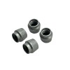 MINI Cooper Emblem Logo Silver Tire Valve Stem Caps Set
