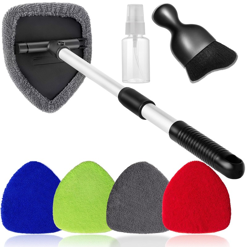 Qydipclin 7pcs Windshield Cleaner Tool Car Window Cleaning Wash Kit