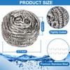 10 Pack Stainless Steel Scrubber, Steel Wool Srubber for Scouring