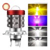 Faros Led Para Moto Ba20d H4 Luces De Parpadeo Intenso