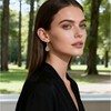VTSKAIIE 14K Hammered Gold Vintage Teardrop Dangle Leverback Earrings for