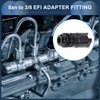 INFINAUTO Fuel Line Connector 8AN Male to Female with 3/8Npt