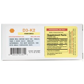 D3-K2 by BioProtein Technology - Liquid Sublingual Vitamin D3 / K2 ) 0.5 oz