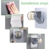 Shower Head Holder Strong Adhesive Adjustable Handheld Shower Wand Holder