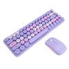 USB Keyboard Mouse 2.4G Wireless 68 Keys Low Consumption Retro
