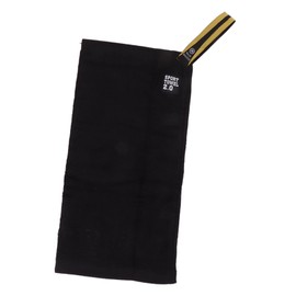 Billiard Cue Cloth, Pool Cue Towel Black Cotton Pool Stick Cleaning Wiping Polisher Towel with Hook Design for Billiards Sports Club