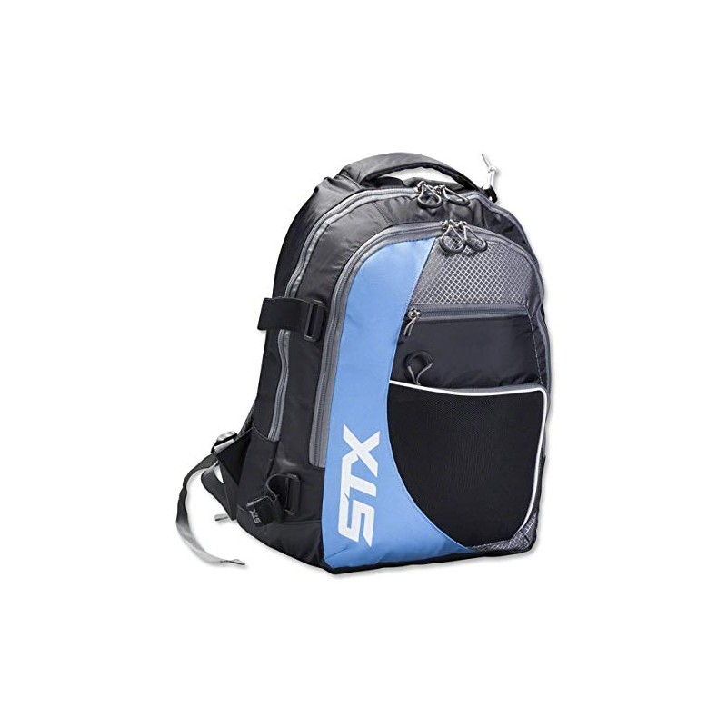 STX Lacrosse Sidewinder Lacrosse Backpack, Black/Columbia