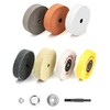 QWORK® Buffing Wheel Kit, 7 Pcs Polishing Wheels with Drill