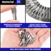 FANDAMEI 200 PCS 5mm Shelf Pins, Shelf Pegs, Metal Nickel