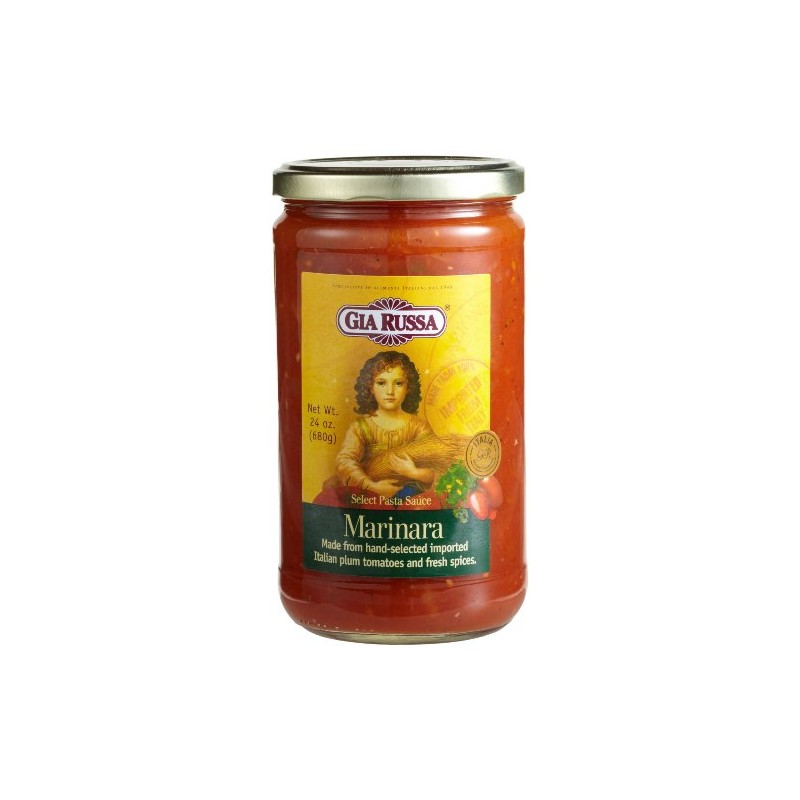 Gia Russa Marinara Pasta Sauce, 24-Ounce Glass Jars (Pack of