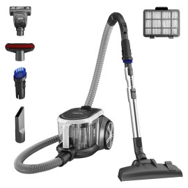 Eureka New Bagless Canister Vacuum Cleaner, Lightweight Vac for Carpets and Hard Floors