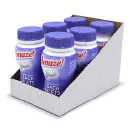 AMAZE Ultra Concentrated Bleach Tablets [6 bottles] - Lavender Scent - for Laundry, Toilet, and Multipurpose Home Cleaning. Splash-less Liquid Bleach Alternative