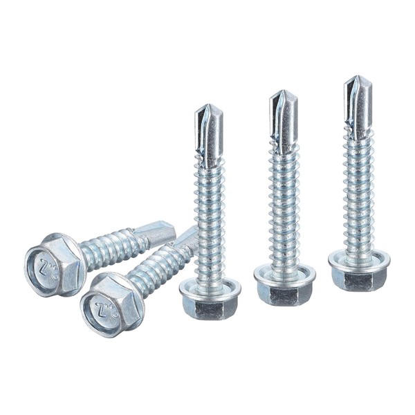 DTGN #10x1" Hex Washer Head Self Drilling Screws - 100Pack