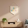 LXUEJIE 2 Pcs Blank Pennant Flag, Cotton Canvas DIY Banner,