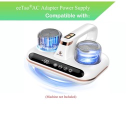 eeTao USB Type C AC/DC Adapter Charger Compatible with Amzany HK-518 HK 518 HK518 Bed Vacuum Cleaner Cordless Mattress Vacuum Cleaner 3800mAh 3.8Ah Battery Power Supply Cable Cord