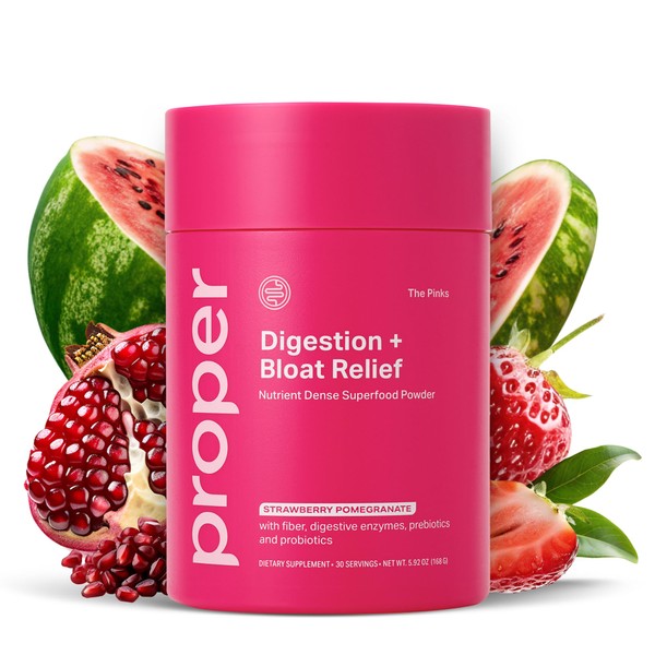 Proper, The Pinks Digestion and Bloat Relief. Drink Mix with