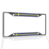 Fastasticdeals Metal Insert License Plate Frame Sweden Flag A Weatherproof