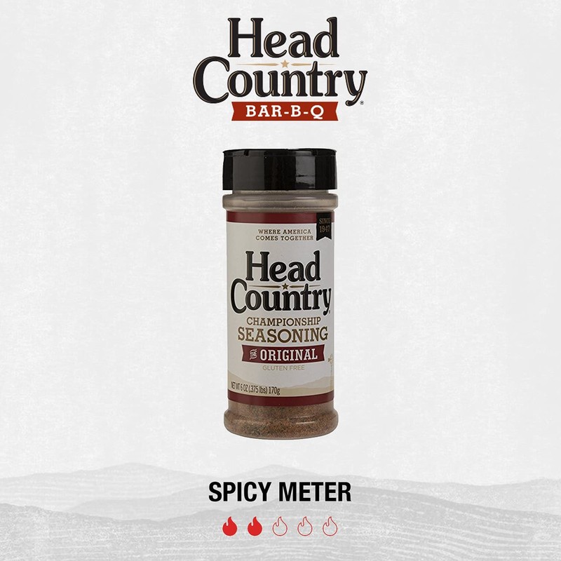 Head Country Bar-B-Q Championship Seasoning, Original | Gluten Free, MSG