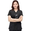 NY Threads Scrub Tops for Women Soft Stretch V-Neck Medical