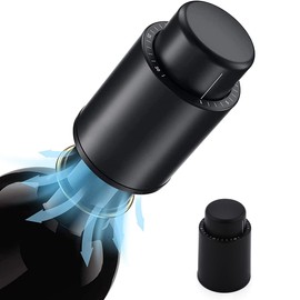 Lazysong Wine Stopper, Long Freshness, Champagne Stopper, Vacuum Stopper, Wine Storage, Antioxidation, Vacuum Storage, Date Scale, Sommelier-Recommended, Domestic Inspection