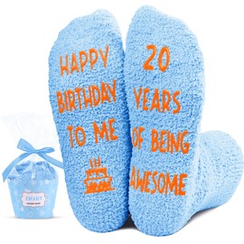 HAPPYPOP Gifts for 20 Year Old Woman Man Female Male, 20 Year Old Girl Boy Gifts, Birthday Socks for Her Him