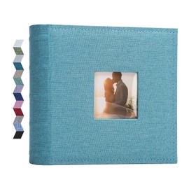 Vienrose Photo Albums, 10 x 15 Photo Book, 200 Pockets, Linen Frame Cover with Memo Areas, Large Capacity, Picture Book for Wedding, Family, Baby, Holiday