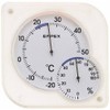 Empex TM-5601 Thermometer, Hygrometer, Analog, Clear, White