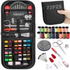 72 Piezas Kit de Costura, Costurero Portátil con Accesorios Completos,