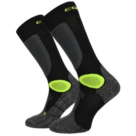 Comodo Technical Motorcycle Socks Long Professional Breathable Motorcycle Socks, black-green