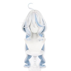 Haragami Cosplay Wig, Suijin, Fukarakushi, Freena, Genshin Wig, Heat Resistant Wig, School Festival, Cultural Festival, Costume, Disguise, Wig Net Included, Cosplay Accessory Cosplay Wig