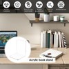 FwQoFvk 10Pcs Transparent Acrylic Bookend L Shape Book End Space