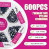 600 Premade Fans Eyelash Extensions Mixed Tray 15-20mm 10D Premade