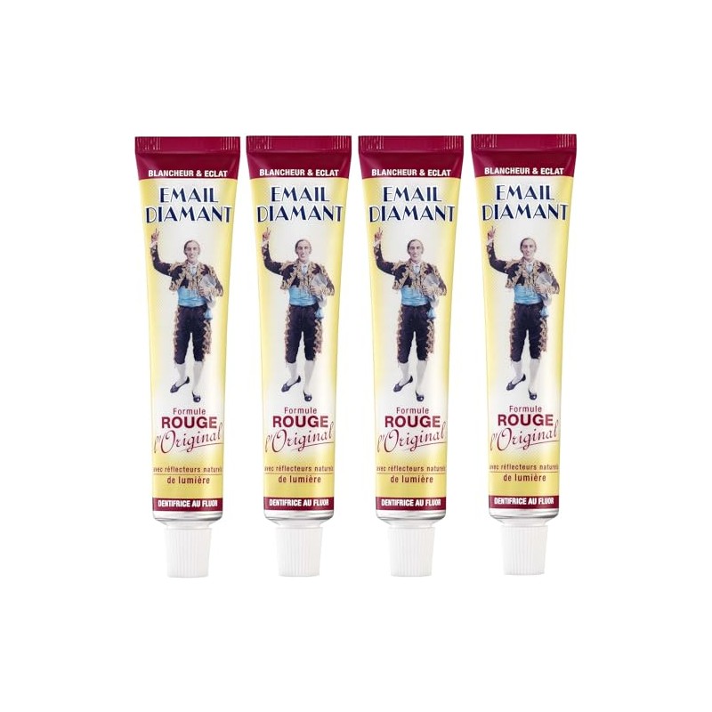 Email Diamant Toothpaste Red 75ml - Pack of 4