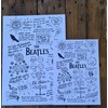 Hewson Beatles Doodle Lyric Poster - Beatles Artwork Gift for