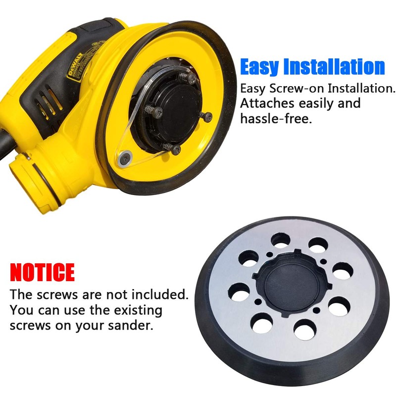Replacement Sanding Pad for DEWALT DWE6423/6423K, DWE6421/6421K, DCW210B Random Orbit