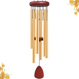 WENANA Gold Aluminium Wind Chimes Outside, Soothing Melodic Memorial Sympathy Wind Chime, Suitable Outdoor Garden Patio Decor, Gift for Mom Women Neighbors (36 Inches Gold)