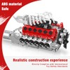 Mould King V12 Engine Model Kit for Adults, 1366 Pcs