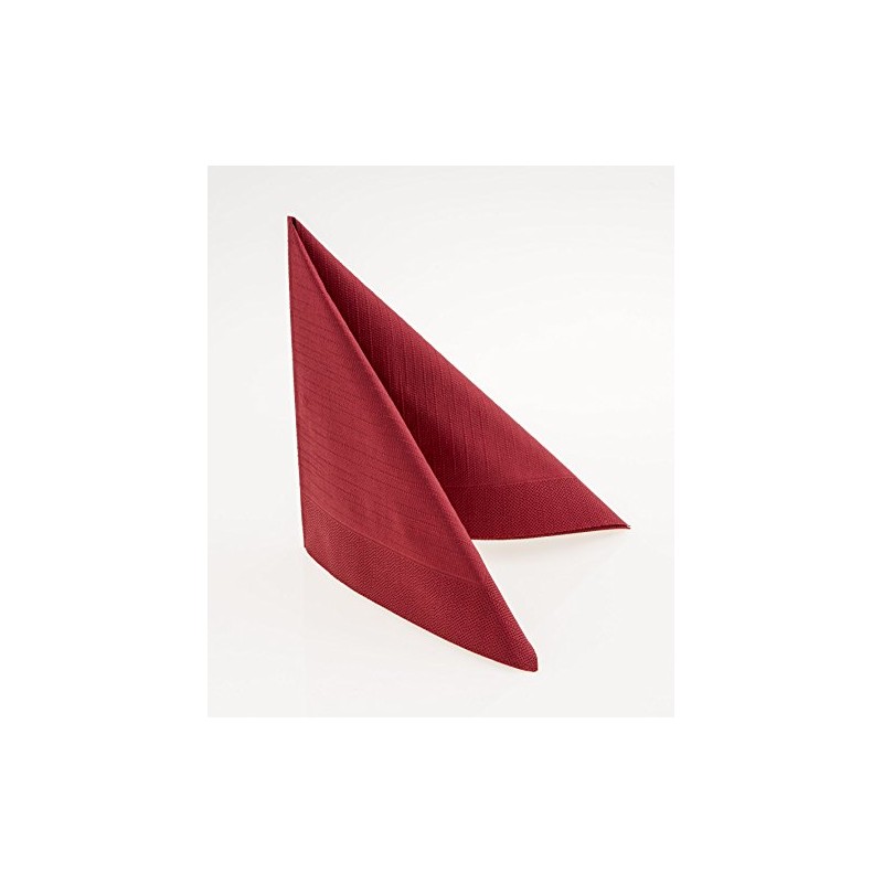Duni Napkins Classic, 400 x 400 mm, 4 Ply, Bordeaux