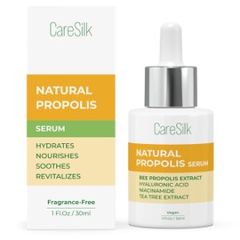 CARESILK Propolis Serum - Face Hydrating Serum - Niacinamide, Hyaluronic Acid, Centella Asiatica, Tea Tree, Rice Extract - Treatment Essence
