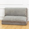 N&V Medium Foam Sofa, Folding Matress, Harbour Gray, Corduroy Cover,